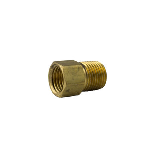 Brass SAE 45-Degree Inverted Flare Connector - 3/16 Inch Tube x 1/8 Inch Male Pipe Thread (MTP)