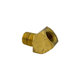 Brass Pipe - Fittings Extruded 45-Degree Street Elbow - 1/8 Inch Female Pipe Thread (FPT) x 1/8 Inch Male Pipe Thread (MPT)