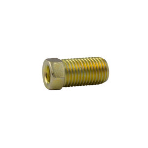 Brass SAE -  45-Degree Inverted Flare Steel Nut-Long Style -  1/4 Inch Tube