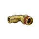 Brass Push-To-Connect - DOT Air Brake - Nylon Tubing 90-Degree Swivel - 1/4 In Tube x 1/8 In Male Pipe Thread (MPT)