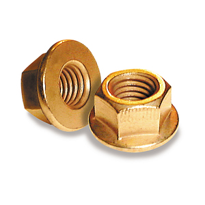 Hex Flange Nut Copper M8-1.25xM12x8.6mm