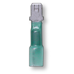Blue Male Spade Connector Shrink/Solder