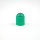 Dark Green Plastic Valve Cap with Red Silicone Seal