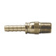 Brass Swivel Hose Barb - 1/2 Inch Hose Inner Diameter (HID) x 1/2 Inch Male Pipe Thread (MPT)