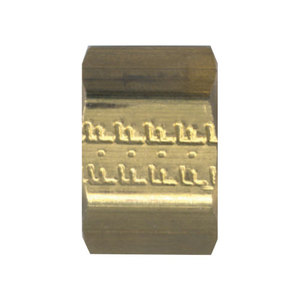Brass Compression - Fittings (For Poly Tubing) Nut - 3/8 Inch Tube