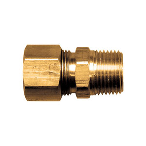 Brass Air Shift Transmission - Fittings Connector Tube to Male Pipe - 1/8 Inch Tube x 1/16 Inch Male Pipe Thread (MPT)