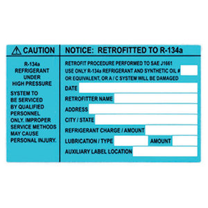 2 Part Retrofit Label