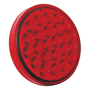 Red Stop/Turn/Tail Round 24 LED 4 1/4"X 1"H