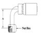 1/4H 7/16X20 JIC/SAW DL 90 FE SWVL MDROP