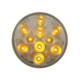 Amber Signal Clear Round Lens 10 LEDS 4 1/4