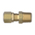 Brass DOT Air Brake Fitting Nylon Tube Connector - 3/8 Inch Tube To 1/8 Inch Male Pipe Thread (MPT)