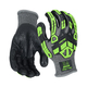 NSI HellBax Cut Resistant A3 Gloves with TPR Protection - Hi-Vis Lime -2Xlarge