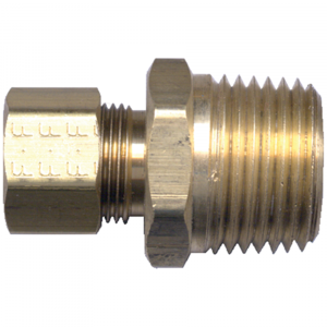 Brass Air Shift Transmission - Fittings Connector Tube to Male Pipe - 5/32 Inch Tube x 1/16 Inch Mal