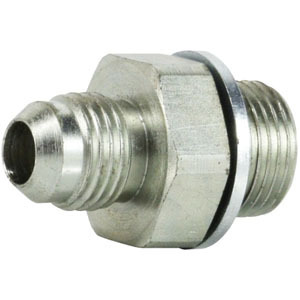 JIC TO BSPP MALE CONNECT- TH1: 3/8 JIC TH2: 1/2-14