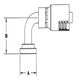 3/4 HOSE X 1  CODE 61 SPLT FLANGE 90