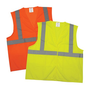 NSI Ultrabrite Workwear Class 2 Hi-Vis Mesh Traffic Safety Vest, Lime,2XLarge