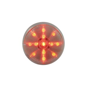 Red Clearance Marker Clr Round 13 LEDS 2 1/2"X 1"H