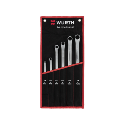 Double Box End Wrench Ex Long 6 pc set