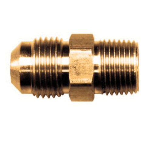 Brass SAE - 45-Degree Flare Union Coupling -Tube to Male Pipe - 5/16 Inch Tube x 1/4 Inch Male Pipe Thread (MPT)