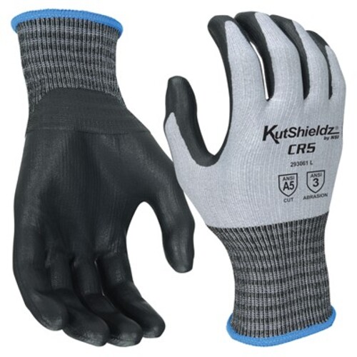 NSI KutShieldz® CR5 Touchscreen Foam Nitrile Palm Coated HPPE Level A5Cut Resistant Gloves - 2XLarge
