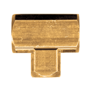Brass Pipe - Fittings Extruded Tee - 1/4 Inch Female Pipe Thread (FPT) All Ends