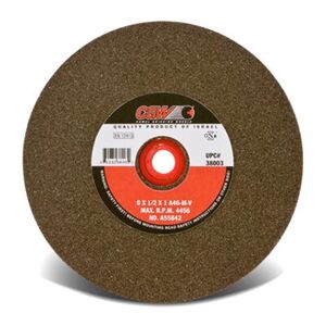 Bench and Pedestal Wheel - 14 x 2  x 11/2 - Type 1 - 46 Grit - Hardness M- Brown