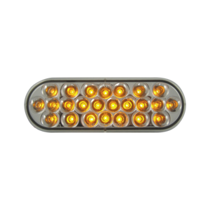 Amber Turn/Park/Tail Clear Oval 24 LED 6 1/2"X2 1/4"X 1"