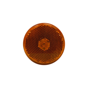 Amber Clearance/ Reflective Marker Round 4 LEDS 2 1/2"X 3/4"