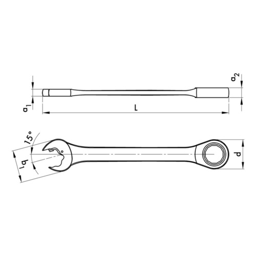 ZEBRA POWERDRIV® (12-Point) Dual Ratchet Combination Wrench 10mm