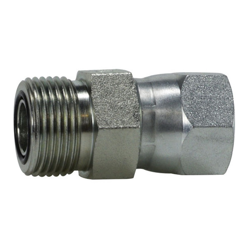 1-1/16-16X9/16-18 (3/4 OD X 3/8 OD) Male Flat Face to Female 37 Degree Swivel