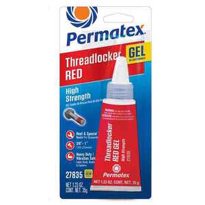 Permatex High Strength Threadlocker Red Gel, 35G