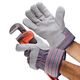 NSI Standard Leather Palm Safety Cuff Work Gloves