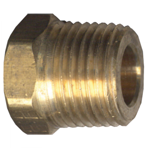 Brass Pipe - Fittings Cored Plug Hex Head - 3/8 Inch Pipe