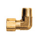 Brass Air Shift Transmission - Fittings 90-Degree Elbow Tube to Male Pipe - 5/32 Inch Tube x 1/8 Inch Male Pipe Thread (MPT)