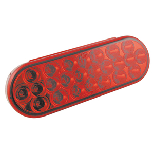 Red Stop/Turn/Tail Oval 24 LEDS 6 1/2"X 2 1/4"X 1"