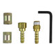Brass DOT Air Brake - Hose Splicer Kit - 3/8 Inch Hose Inner Diameter (HID)