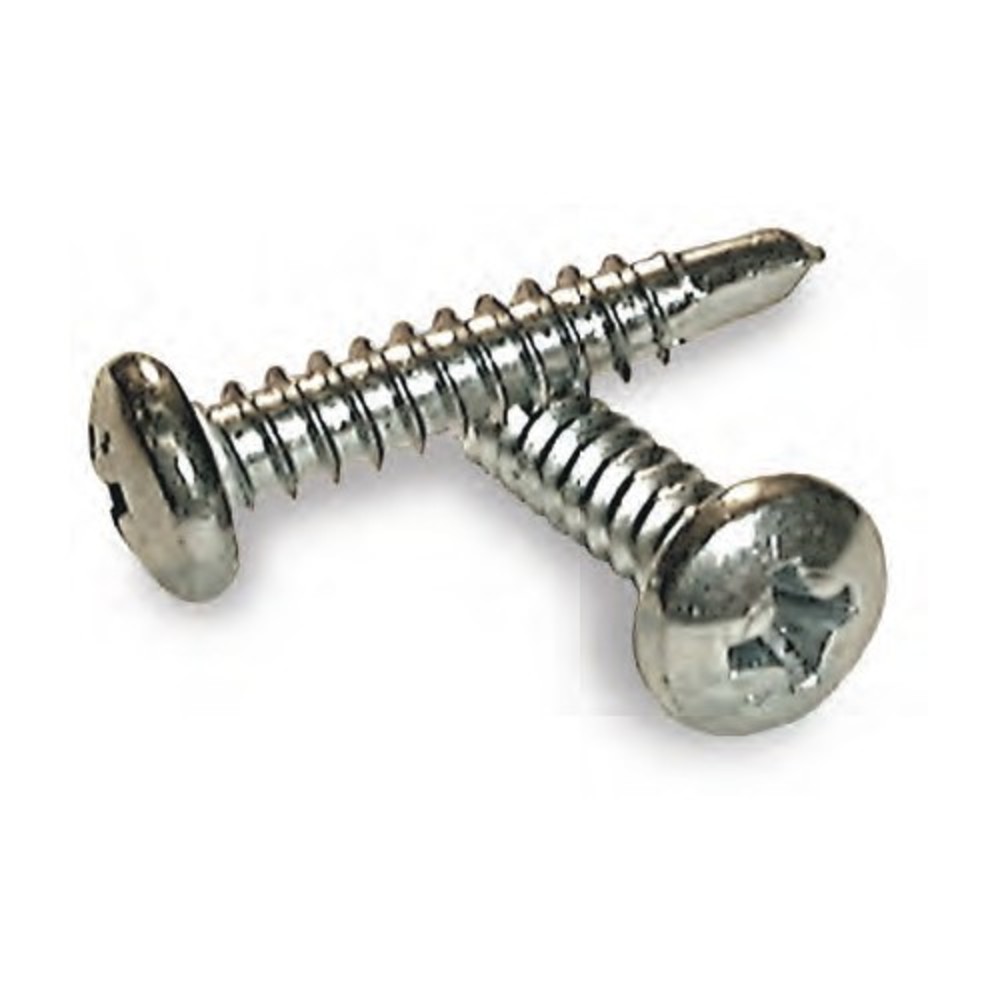 Phillips Pan Head Self-Drilling TEKS Screw Zinc 6-20 X 3/8 | Self ...