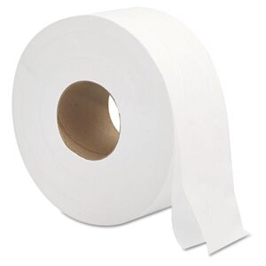 Gem Jumbo Jr. 2-Ply Toilet Paper Rolls, 700 Ft, 12 Rolls