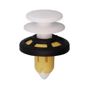 Yellow White Nylon Door Panel Push-Type Retainer With Sealer