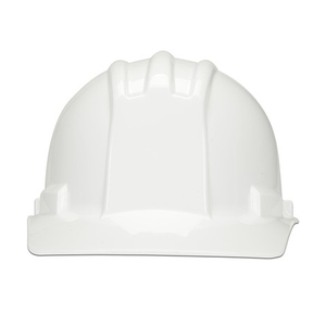 NSI Power Shell® 4-Point Ratchet Suspension Cap Hard Hat, White