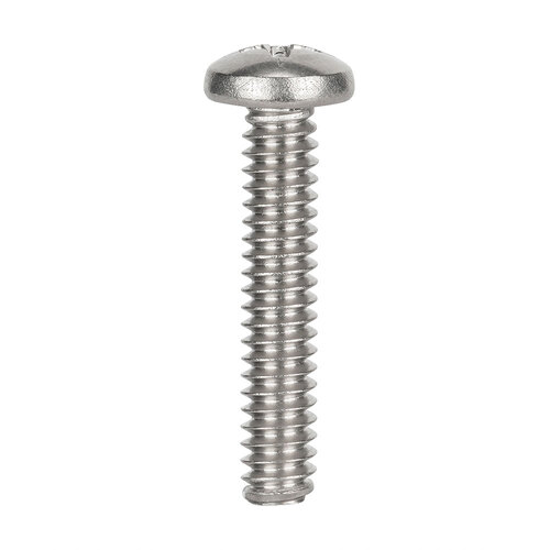 8-32 X 2 Phillips Pan Head Machine Screw - Standard - 316 Stainless Steel