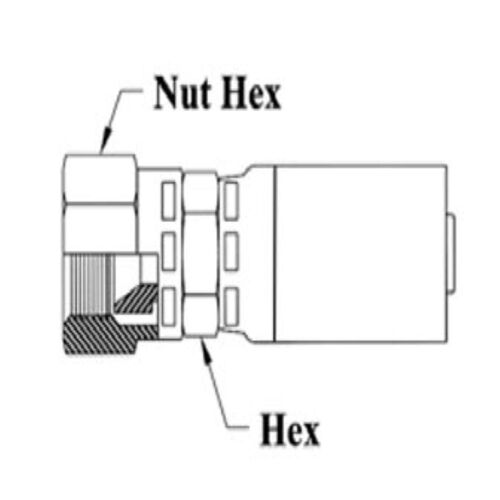 1/4 HOSE 1/2X20 JIC 37 FE SWVL