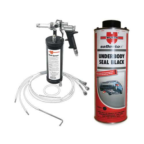 6 Black Underbody Seal with Multi Sprayer Gun Package Deal