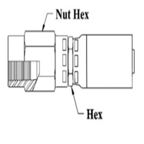 1/2HOSE 1/2-14 NPTF FE SWVL