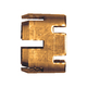 Brass DOT Air Brake - Couplings and Terminal Bolts Sleeve - 3/8 Inch Tube