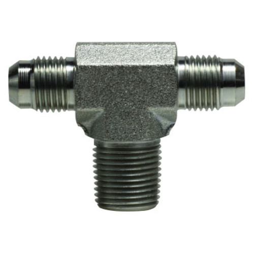 JIC MALE BRANCH TEE- 1/4 JIC X 1/4 MPT