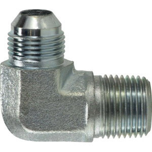 JIC TO BSPT MALE ELBOW- 1/4 JIC X 1/8-28 BSPT