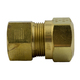Brass DOT Air Brake Fitting - Nylon Tube Connector - 3/4 Inch Tube TO 1/2 Inch Female Pipe Thread (FPT)