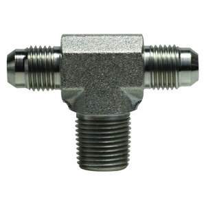 JIC MALE BRANCH TEE- 1/4 JIC X 1/4 MPT