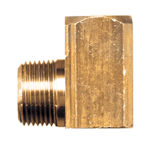 Brass Pipe - Fittings Extruded 90-Degree Street Elbow - 1/8 Inch Female Pipe Thread (FPT) x 1/8 Inch Male Pipe Thread (MPT)